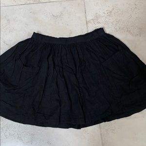 COPY - Black linen skirt